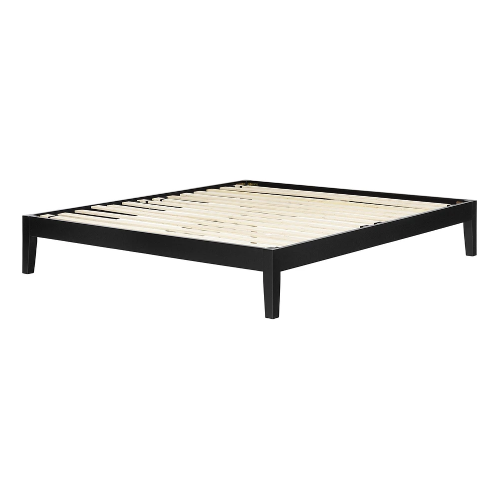 Vito King Solid Wood Platform Bed in Pure by South Shore Furniture