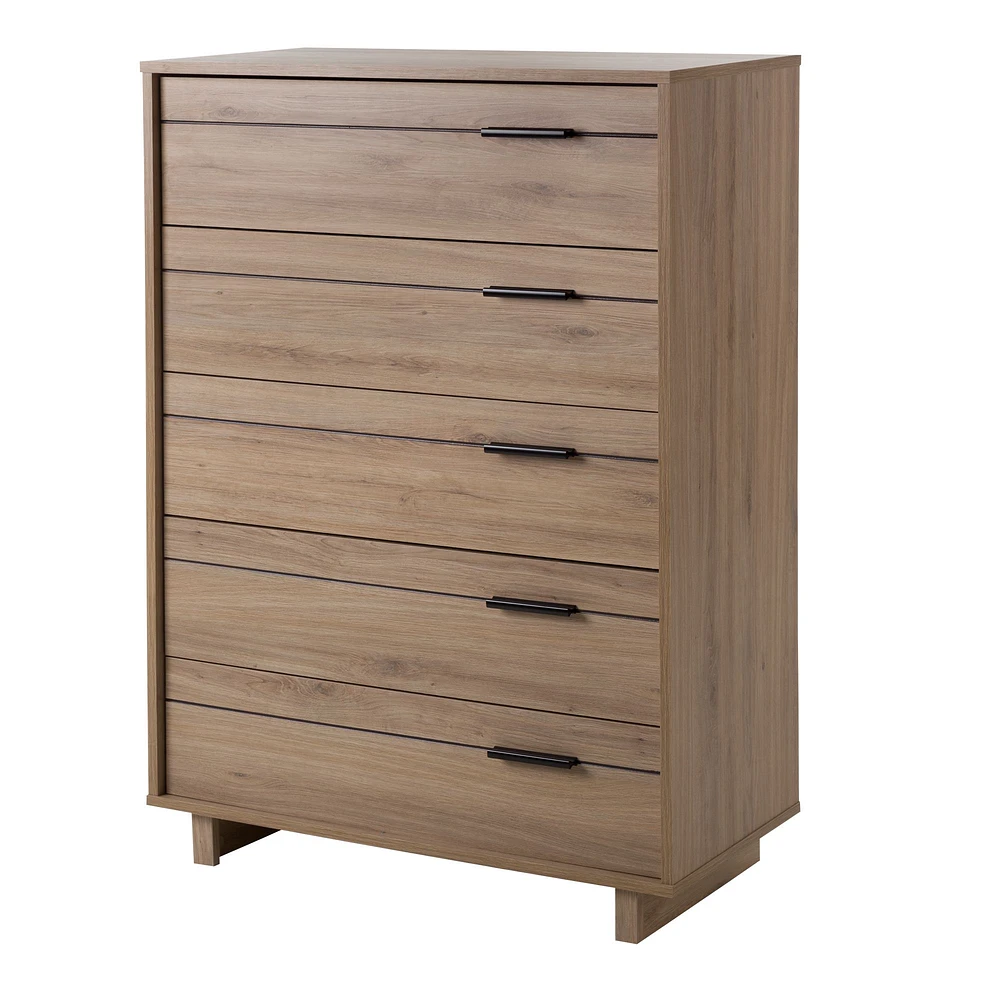 Commode à 5 tiroirs Fynn en chêne Rustique par South Shore Furniture