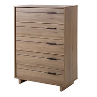 Commode à 5 tiroirs Fynn en chêne Rustique par South Shore Furniture
