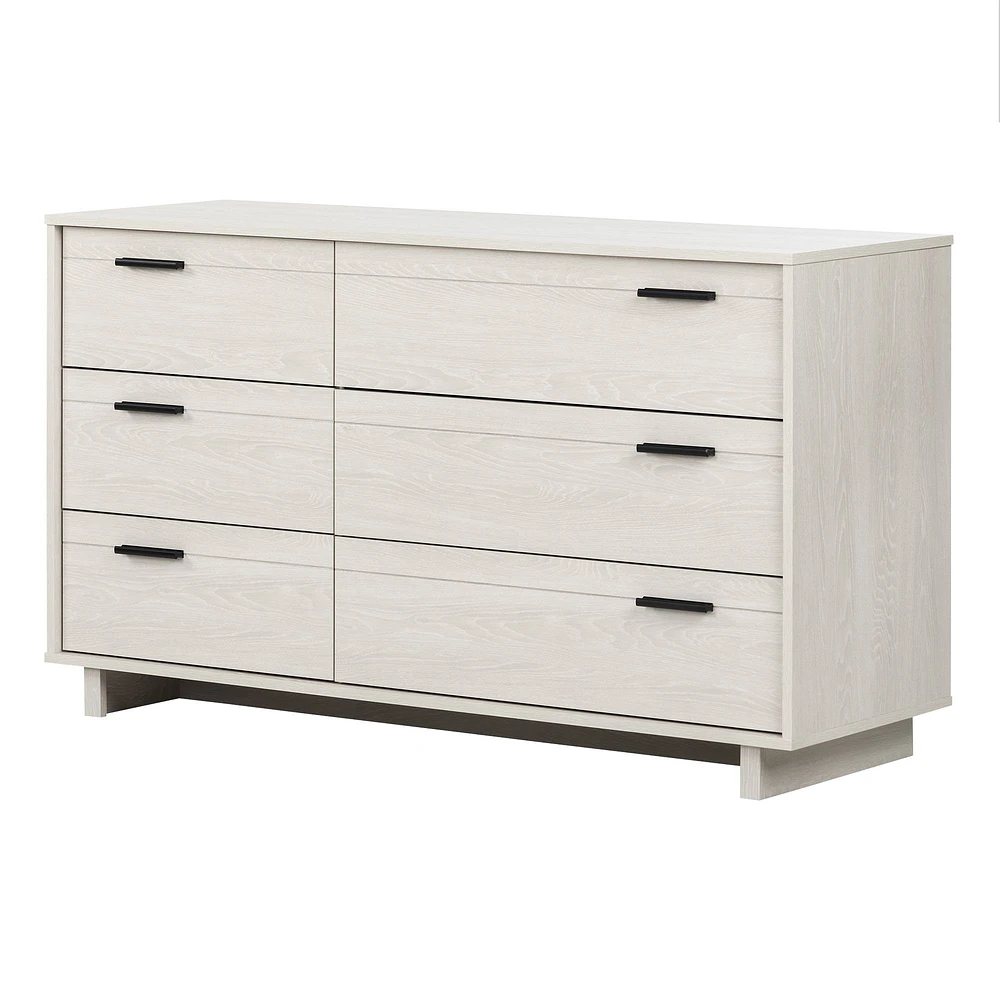 Fynn 6-Drawer Double Dresser Winter Oak by South Shore Furniture