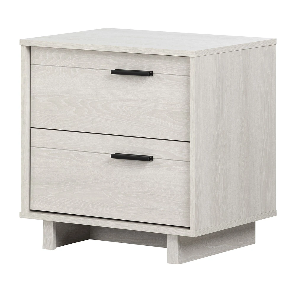 Fynn 2-Drawer Nightstand in Winter Oak by South Shore Furniture