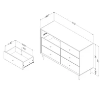 Dylane 6-Drawer Double Dresser by South Shore Furniture