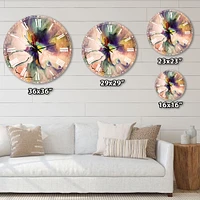 Abstract Creative Blue Flower Wall Clock