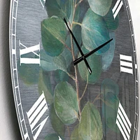 Fresh leaves I Wall Clock