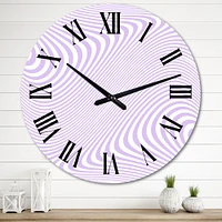 Retro 1970 Stripe Design I Wall Clock