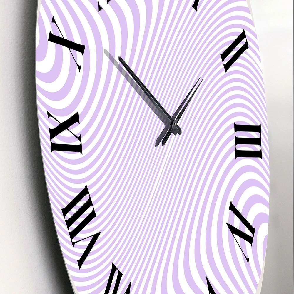 Retro 1970 Stripe Design I Wall Clock