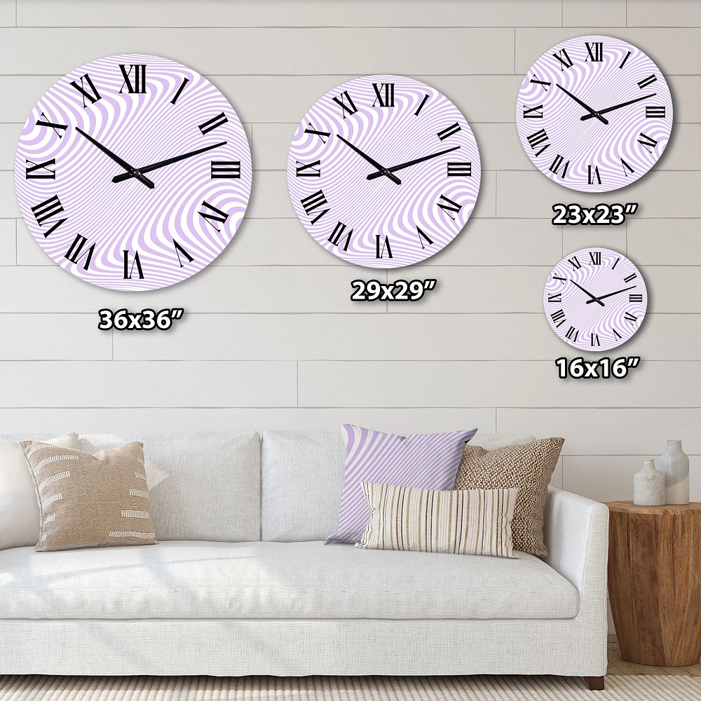 Retro 1970 Stripe Design I Wall Clock