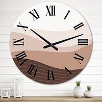 Minimalism Landscape Mountains I Wall Clock