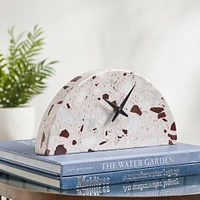 Saga Half Circle Table Clock