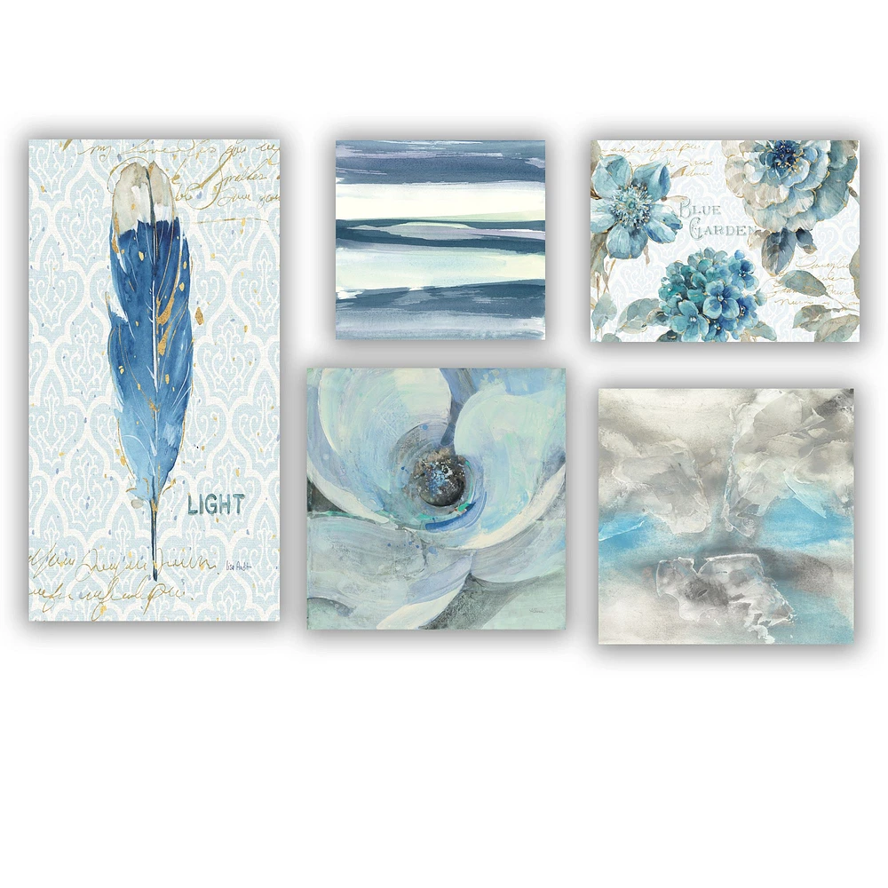 Blue Feather Collection  Gallery 5-Piece Set