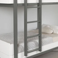 Bebble Twin Bunk Bed Soft Grey and White by South Shore Furniture