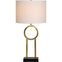 Lampe de table Burlington en fer noir mat