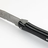 Set of 6 Laguiole Black Vintage Steak Knives by Jean Dubost Laguiole