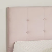 Hype Full Upholstered Bed Set by South Shore Furniture - Pale Pink