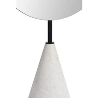 Grand miroir Vawn avec base en terrazzo