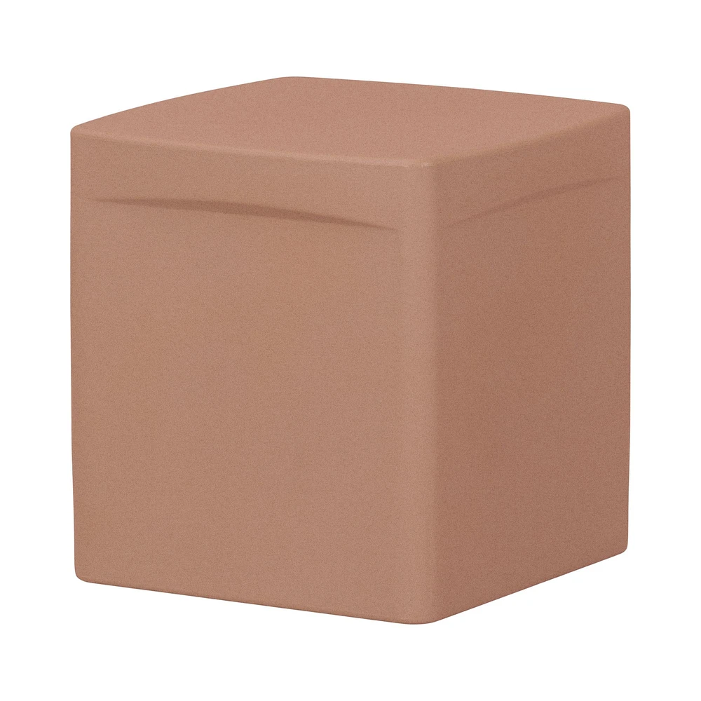 Dalya Square Square Outdoor Side Table Burnt Orange by South Shore Furniture