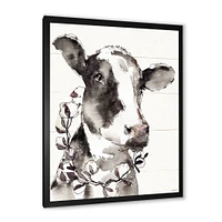 Toile « Cow Portrait Counrty Life »