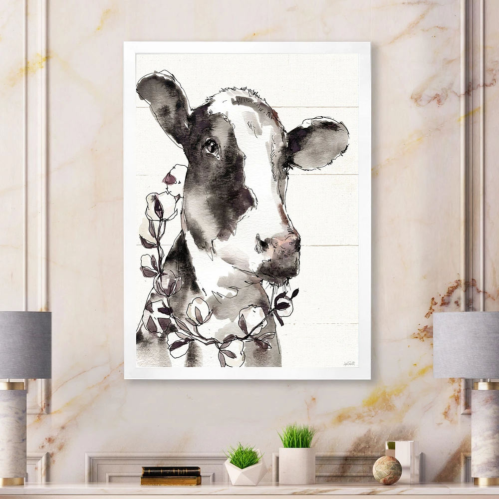 Toile « Cow Portrait Counrty Life »