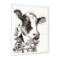 Cow Portrait Counrty Life  Wall Art