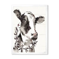 Toile « Cow Portrait Counrty Life »