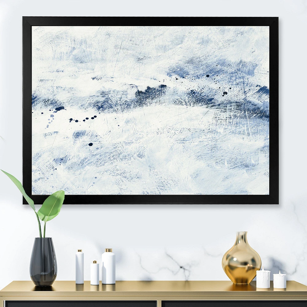 Blue Wipe Out Canvas Art