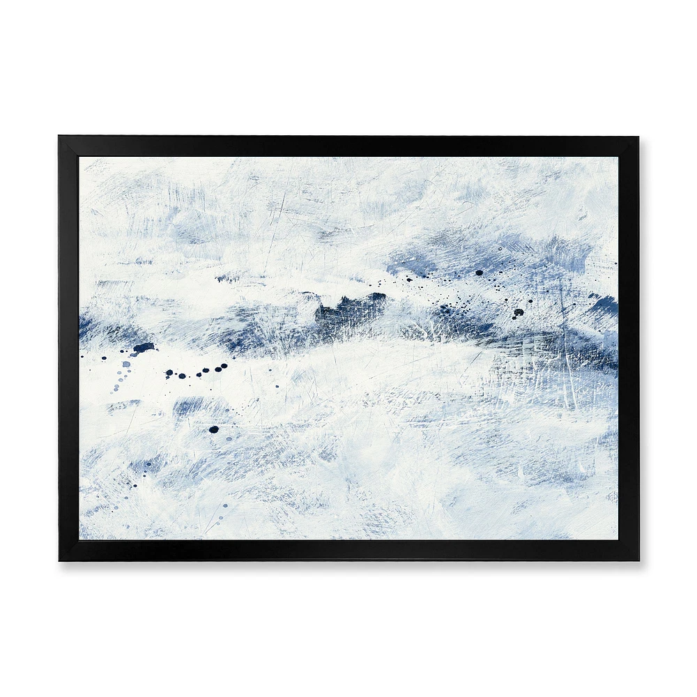 Blue Wipe Out Canvas Art