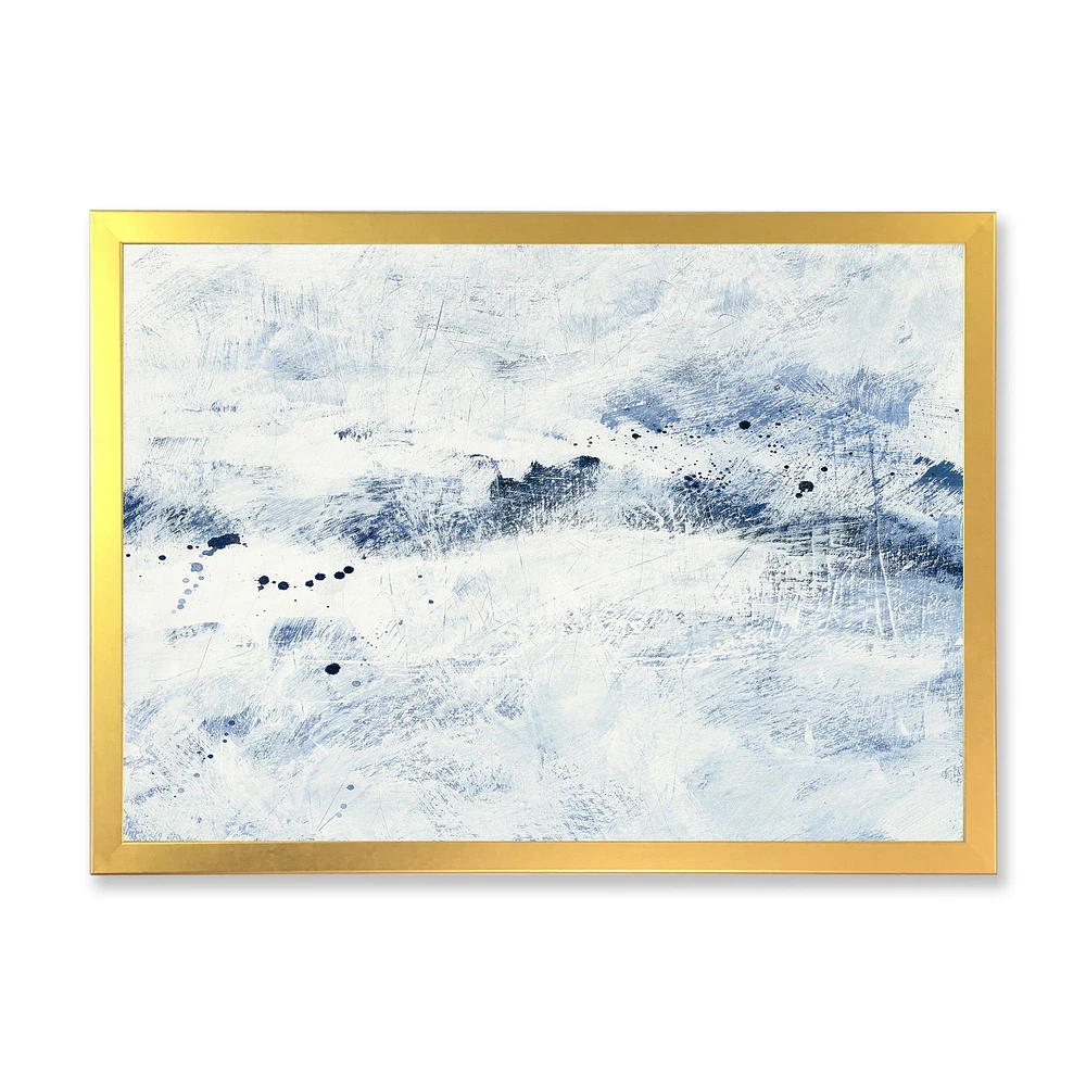 Blue Wipe Out Canvas Art