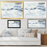 Blue Wipe Out Canvas Art