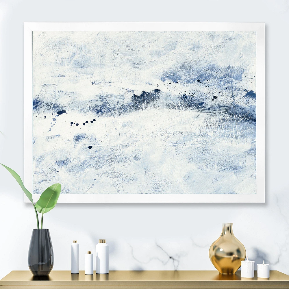 Blue Wipe Out Canvas Art