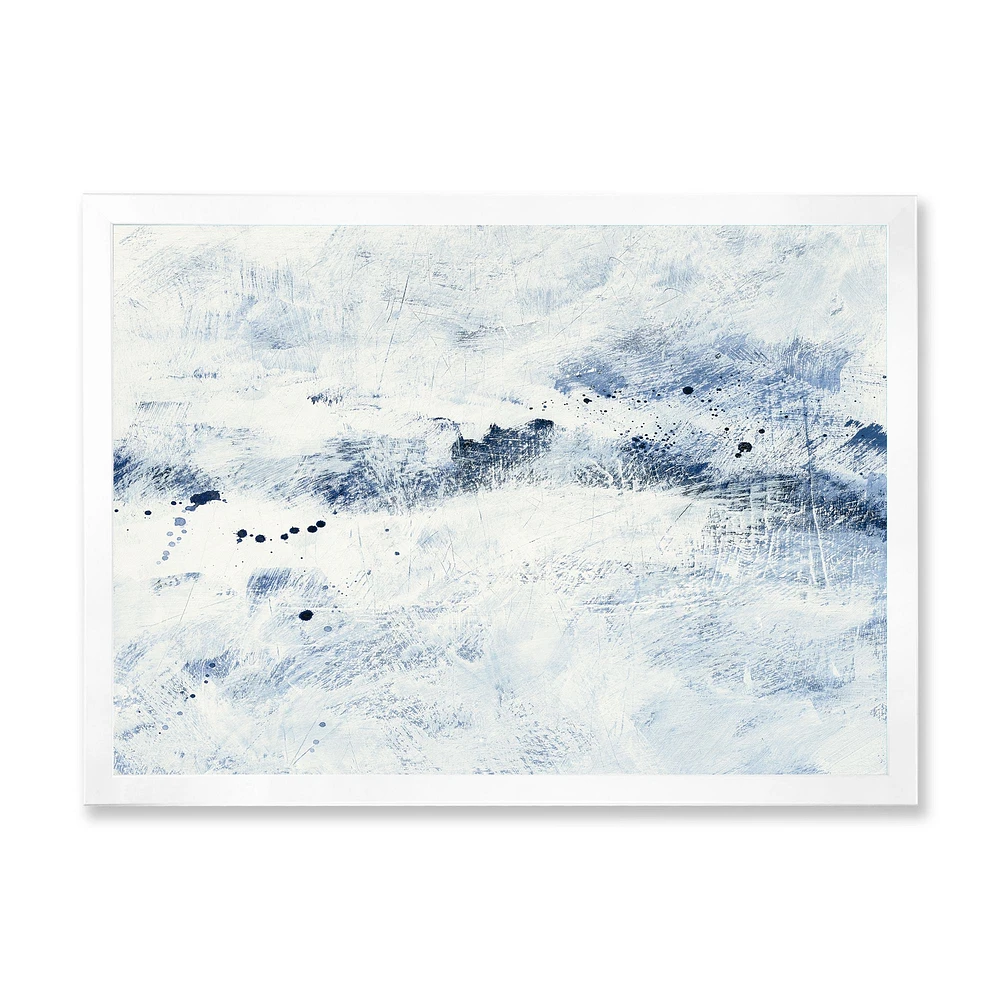 Blue Wipe Out Canvas Art