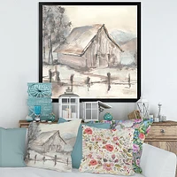 Toile « Farmhouse Barn Grey VII »