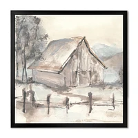 Toile « Farmhouse Barn Grey VII »