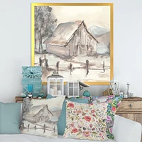 Toile « Farmhouse Barn Grey VII »