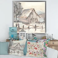 Toile « Farmhouse Barn Grey VII »