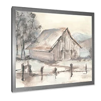 Toile « Farmhouse Barn Grey VII »