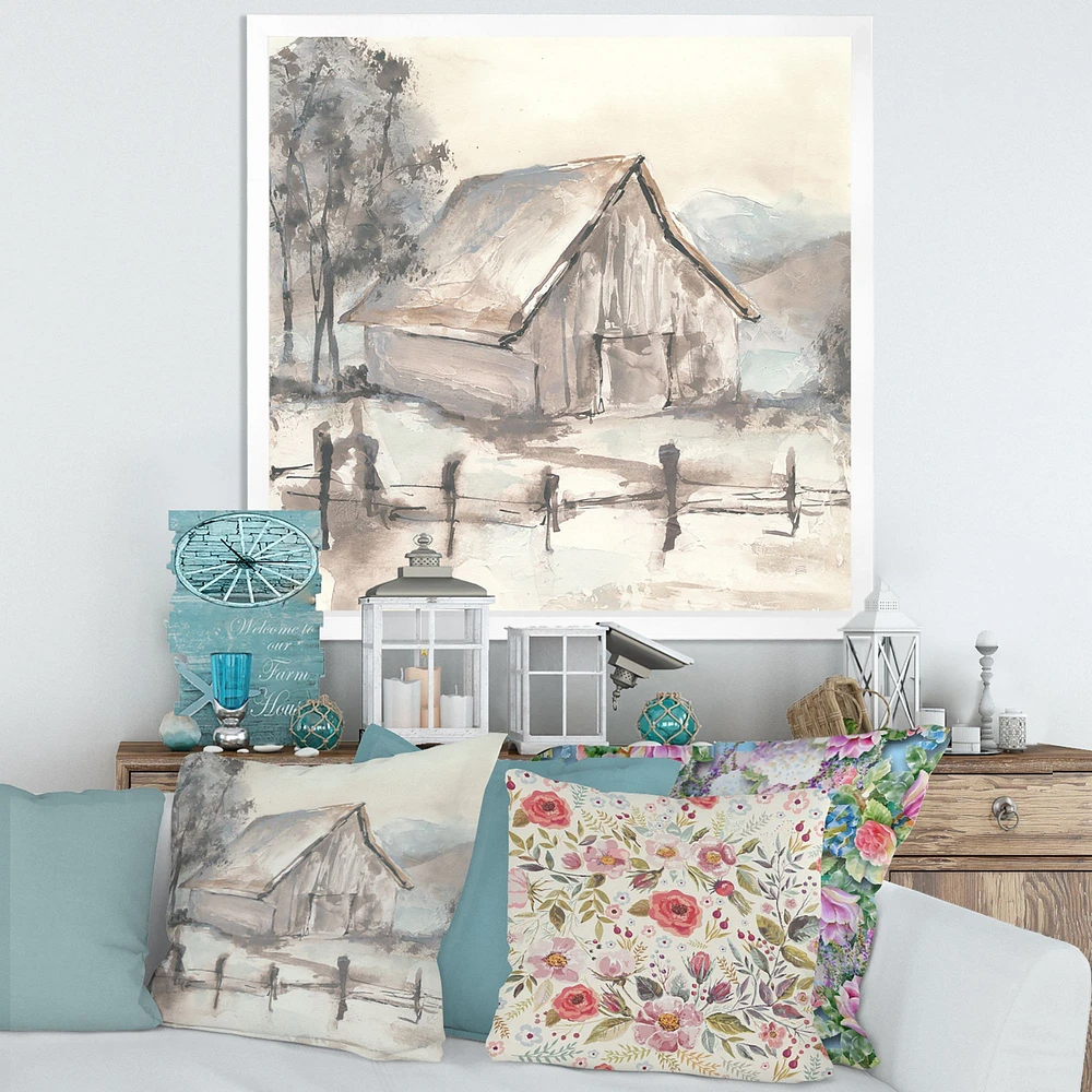 Farmhouse Barn Grey VII  Canvas