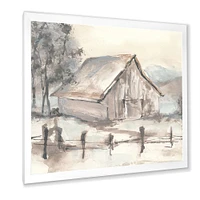 Farmhouse Barn Grey VII  Canvas