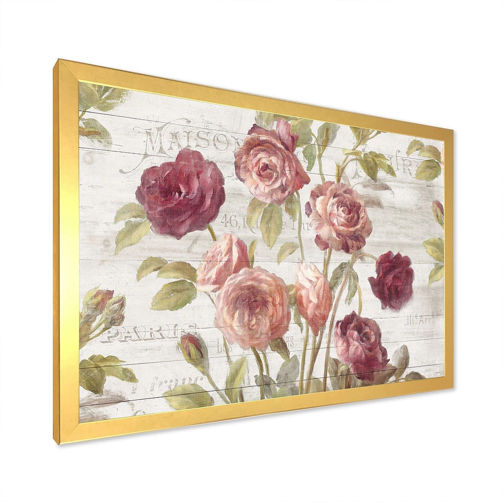 French Roses I  Canvas Wall Art