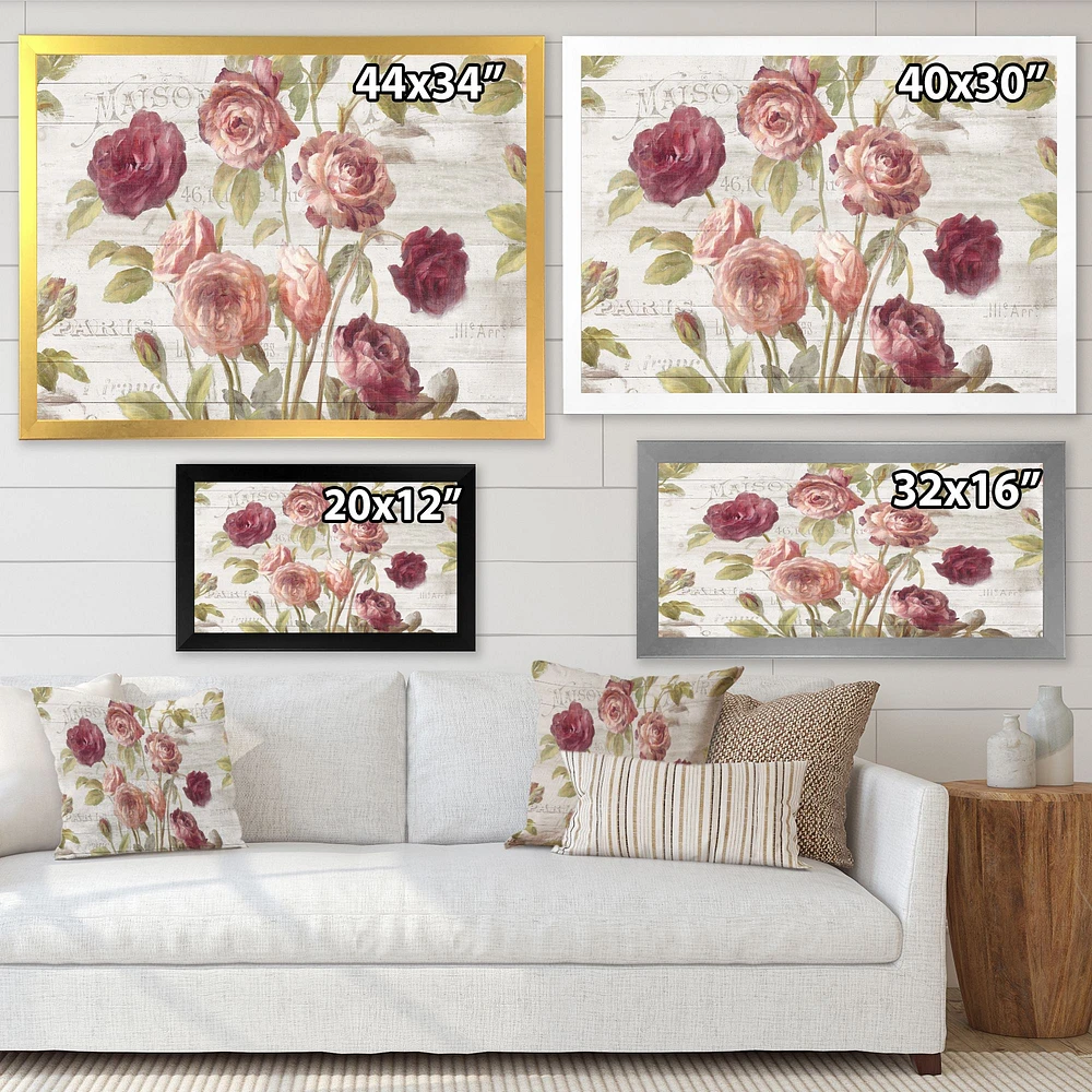 French Roses I  Canvas Wall Art