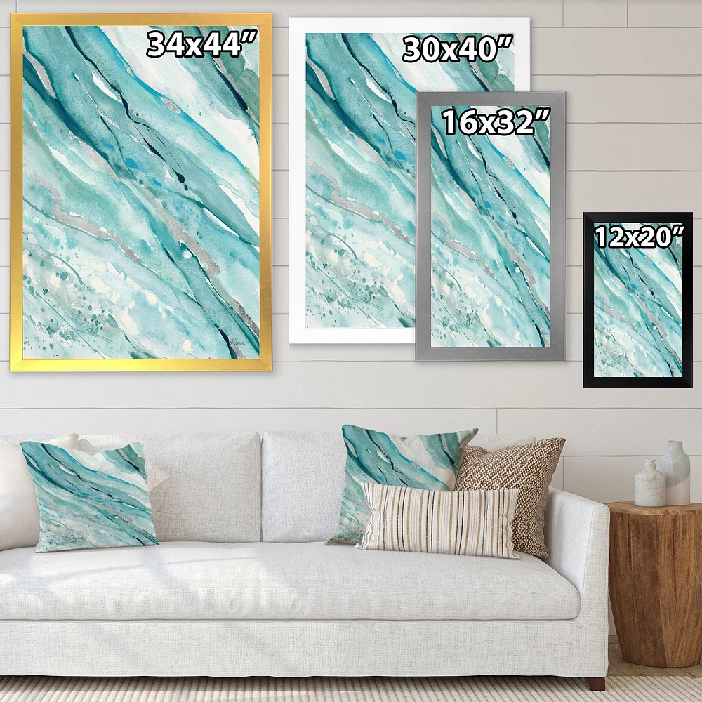 Silver Springs I Blue Green  Wall Art