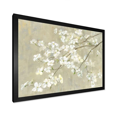 Toile imprimée « Dogwood Spring Neutral »