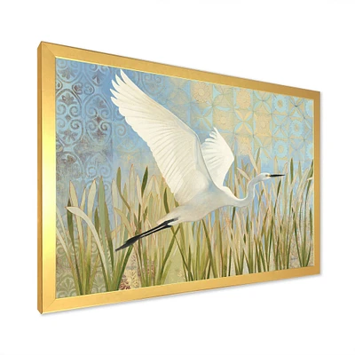 Snowy Egret Flight vII  Wall Art