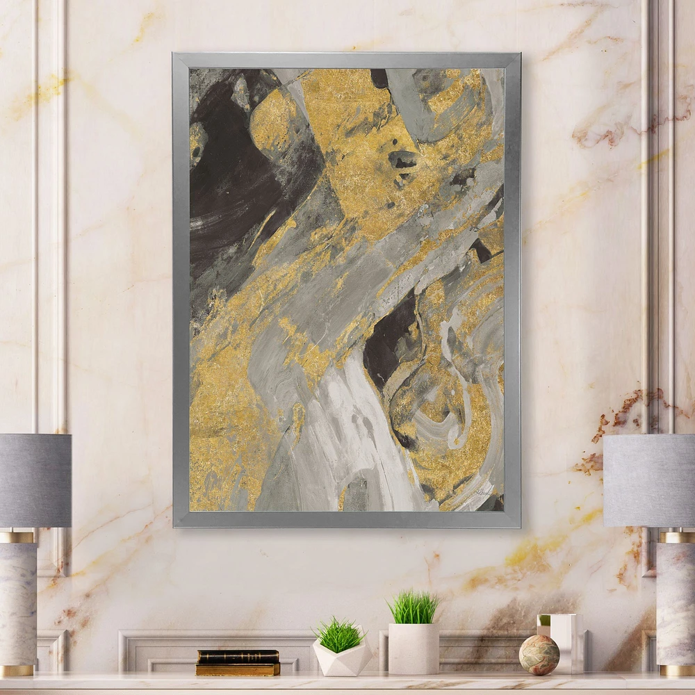 Marble Gold and Black  Wall Art