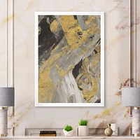 Marble Gold and Black  Wall Art