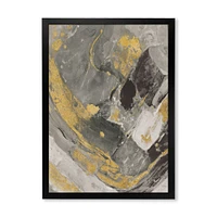 Toile « Marble Gold and Black II »