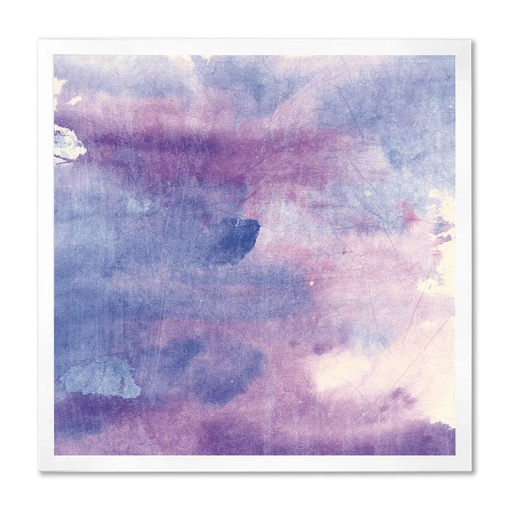 Watercolor Purple Haze II  Wall Art