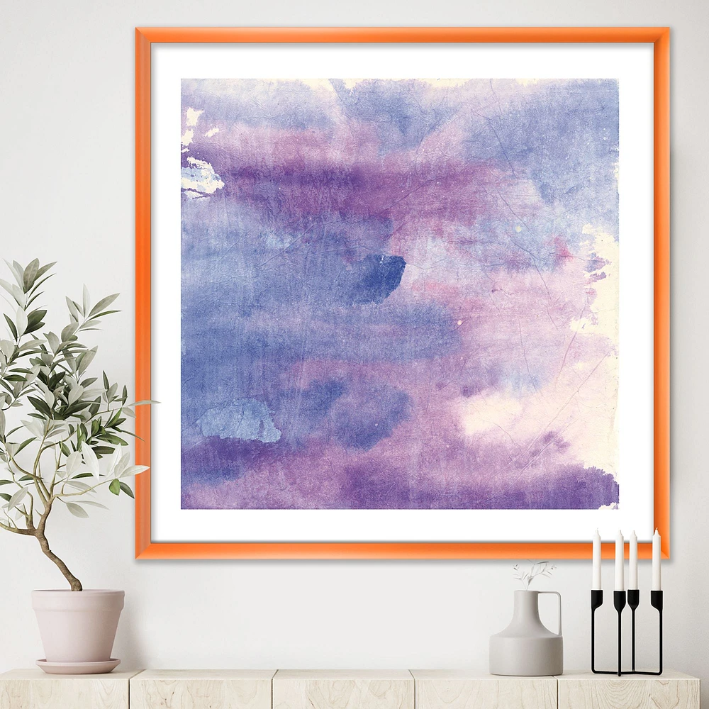 Watercolor Purple Haze II  Wall Art