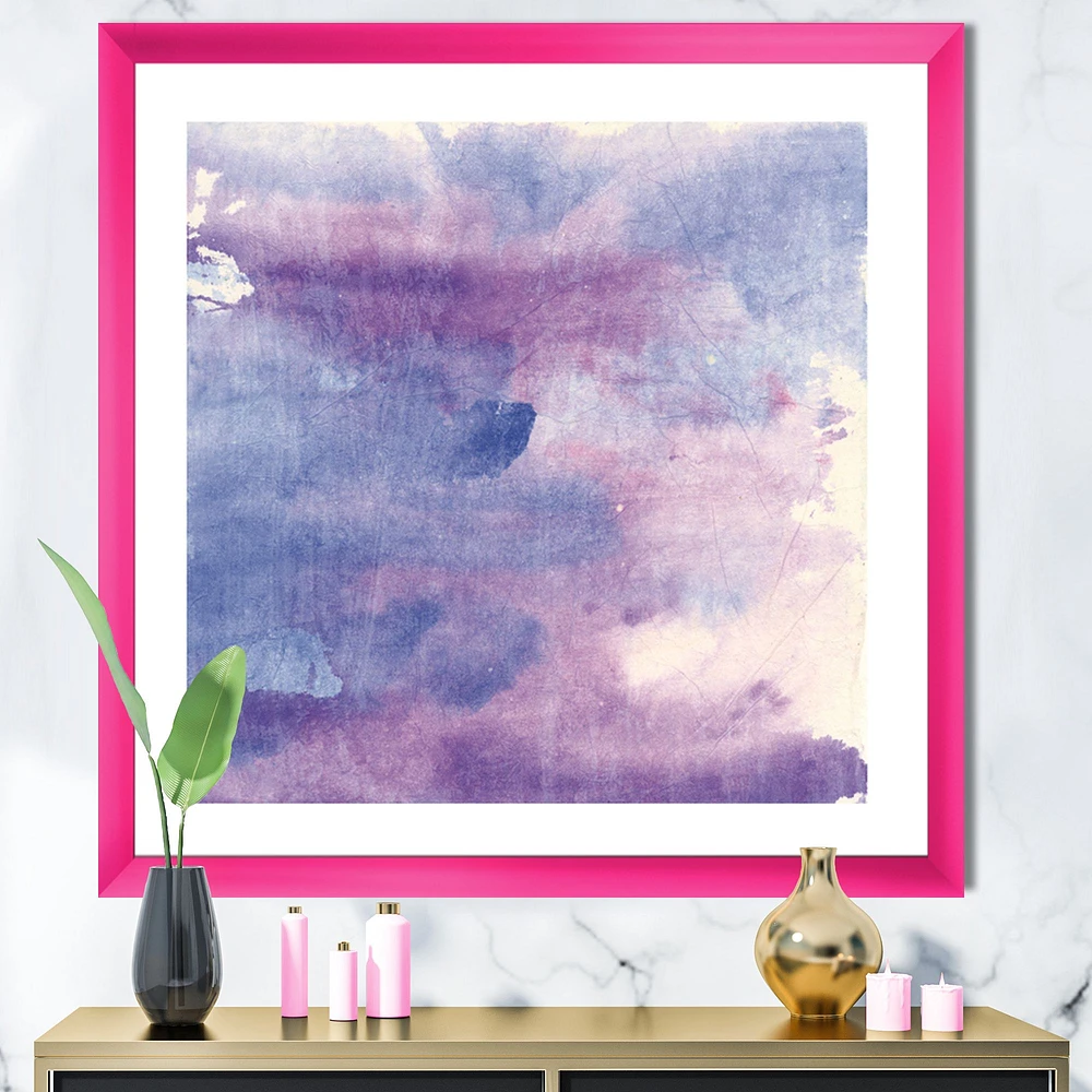 Watercolor Purple Haze II  Wall Art