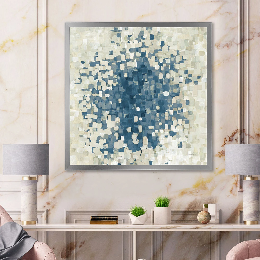 Toile « Geometric Blue Spots