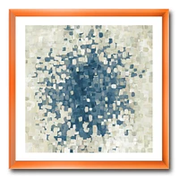 Geometric Blue Spots  Wall Art